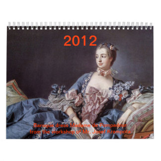 Calendario gown señora de pompadour