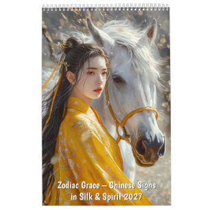 Calendario Gracia Zodiacal – Signos Chinos en Seda y Espíritu