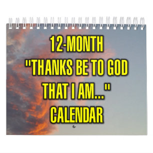 Calendario "Gracias a Dios que soy..." de 12 meses