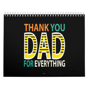 Calendario gracias papá por todo