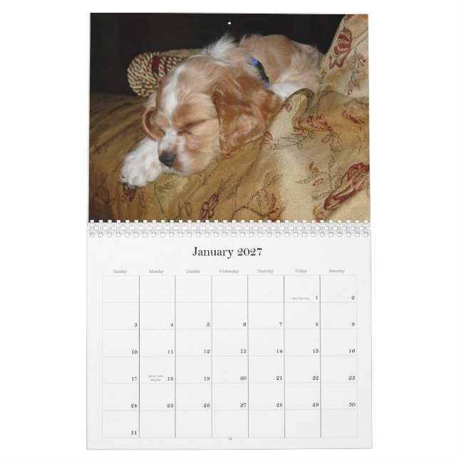 Calendario Gracie y Riley (Jan 2027)