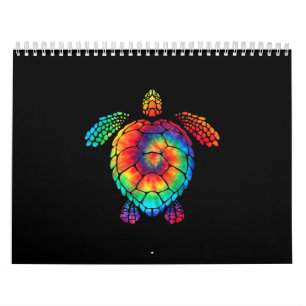 Calendario Gracioso costo hippie arcoiris de marea marina