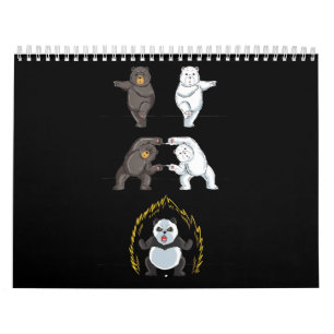 Calendario Gracioso Panda Cute Polar Oso Animal Lover
