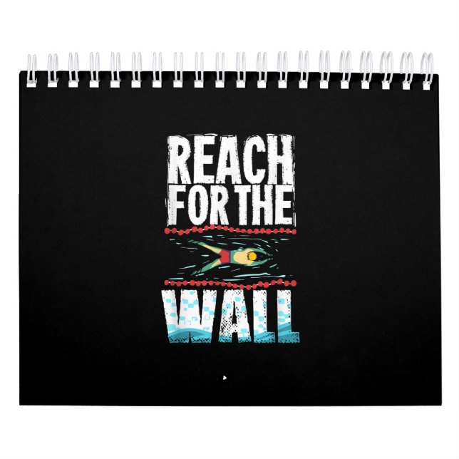 Calendario Gracioso Regalo De Natación Un Atleta De Natación (Tapa)