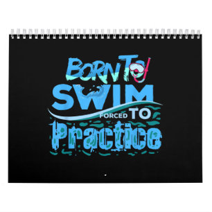 Calendario Gracioso Regalo De Natación Un Nadador