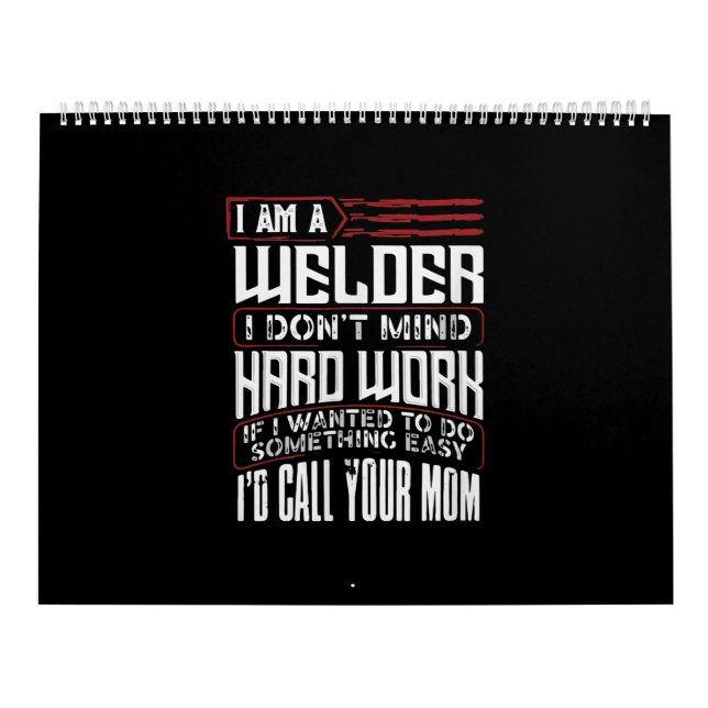 Calendario Gracioso Regalo Para Soldado | Regalo de Welder Da (Tapa)