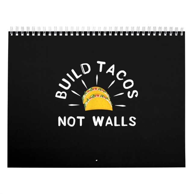 Calendario Gracioso Taco Mexico Lover Construye Tacos (Tapa)