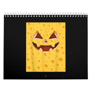 Calendario Gracioso traje de queso vintage Halloween