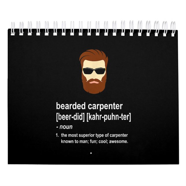 Calendario Graciosos carpinteros de barba (Tapa)