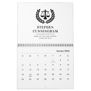 Calendario Graduación personalizada en la Facultad de Derecho