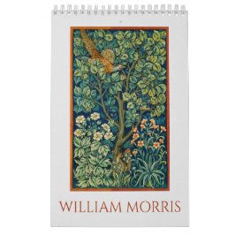 Calendario gráfico de arte de William Morris