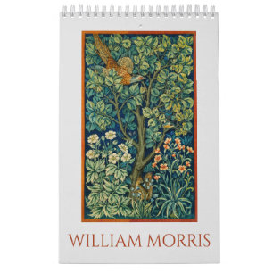 Calendario gráfico de arte de William Morris
