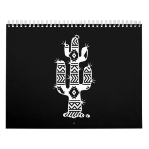 Calendario Gráfico de cactus azteco