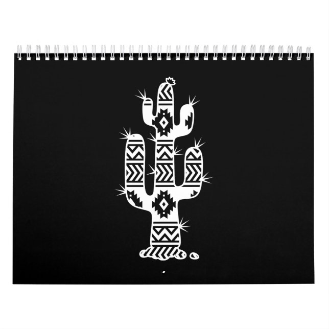 Calendario Gráfico de cactus azteco (Tapa)