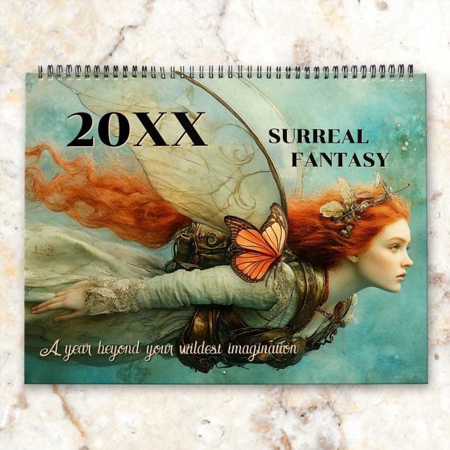 Calendario Gran arte de fantasía surrealista (A personalized calendar featuring surreal fantasy art. All images paint the mood of the season)