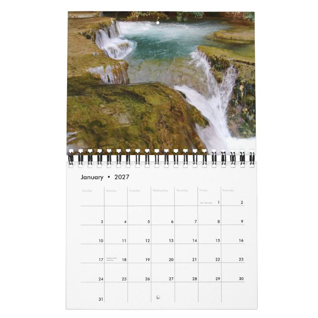 Calendario Gran Cañón (cataratas de Havasu) 2012 (Jan 2027)