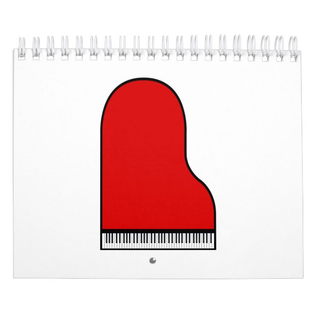 Calendario Gran piano rojo (Tapa)