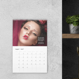 Calendario Gran Portafolio de Artista de Maquillaje en Fotos