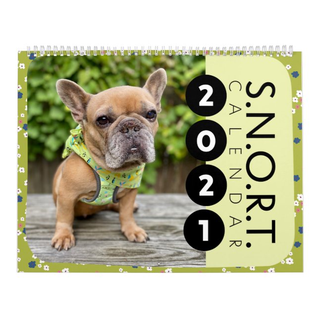 Calendario grande de dos páginas, blanco (Tapa)