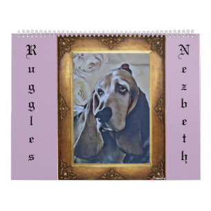 Calendario grande de dos páginas, blanco