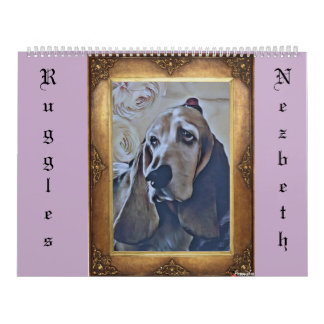 Calendario grande de dos páginas, blanco