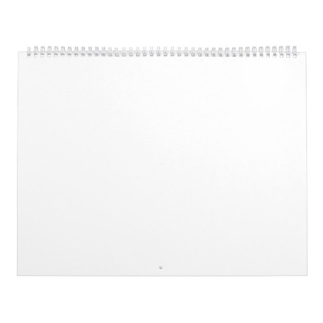 Calendario grande de dos páginas, blanco (Tapa)