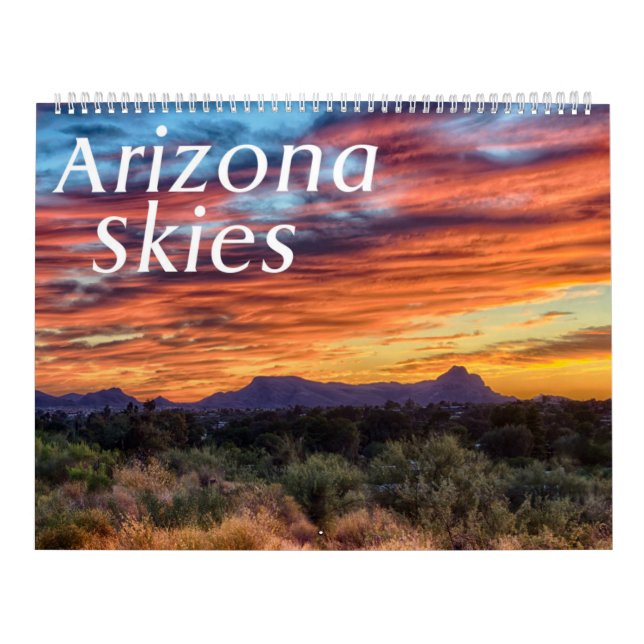 Calendario grande de dos páginas de Arizona Skies (Tapa)