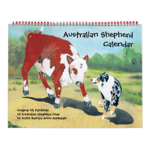 Calendario grande de dos páginas del pastor austr