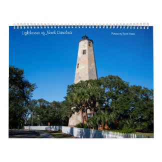 Calendario Grande de Faros de Carolina del Norte