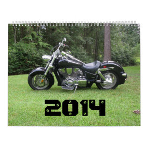 Calendario grande de la motocicleta del matón