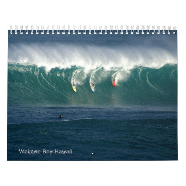 Calendario grande de las ondas de la bahía de (Tapa)