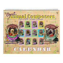 Calendario Grandes compositores de música clásica de animales