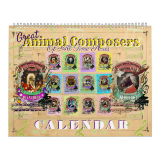 Calendario Grandes compositores de música clásica de animales