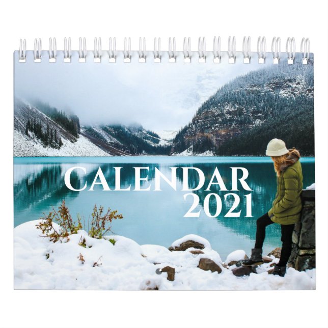 Calendario Grandes fotos modernas y simples 2021 (Tapa)