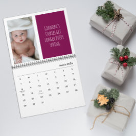 Calendario Grandkids Photo Gifts funny slogan Calendar