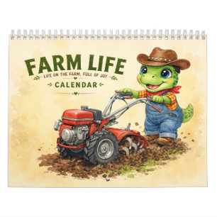 Calendario Granja de Vida de Dino Lindo - Arte de Faena Agríc