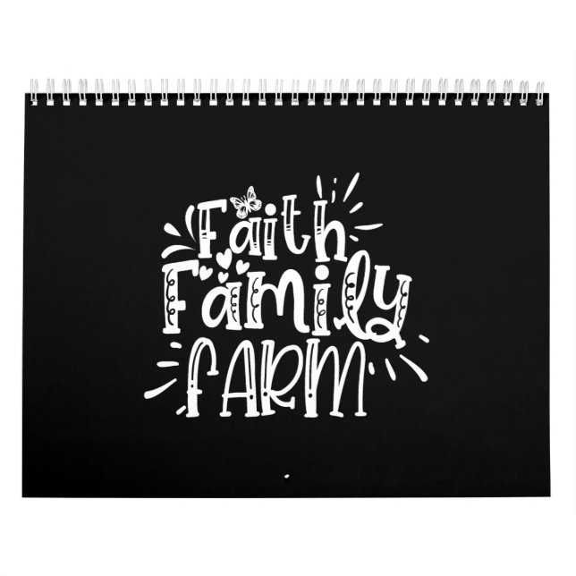 Calendario granja familiar de fe (Tapa)