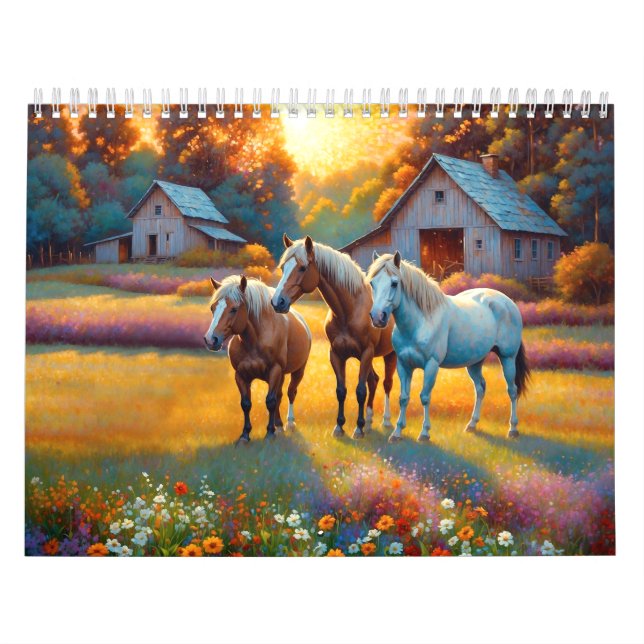 Calendario Granjas de Caballos (Tapa)