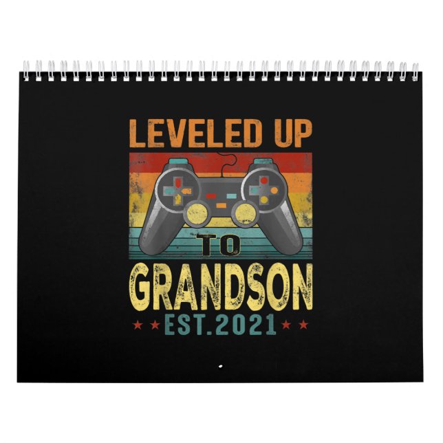 Calendario Grapado Hasta El Gamer De Vídeo Grandson 2021 (Tapa)