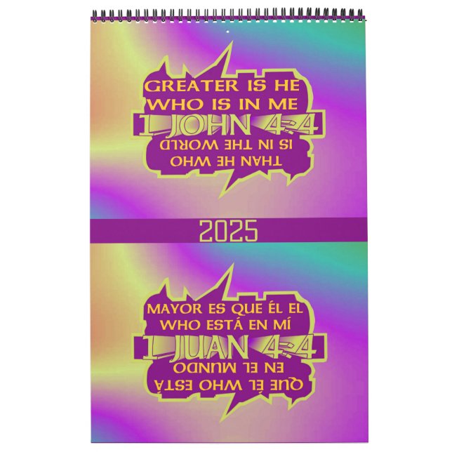 Calendario Greater is He© - Esp & Eng Calendar (Tapa)