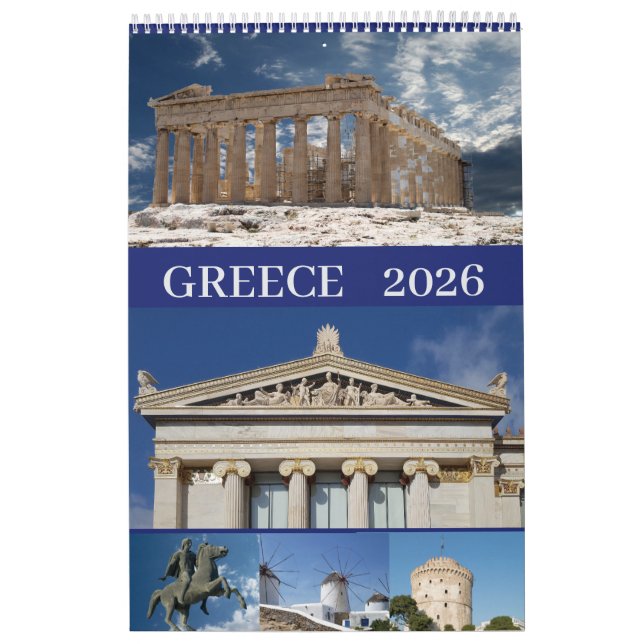 Calendario Grecia en 2026 (Tapa)