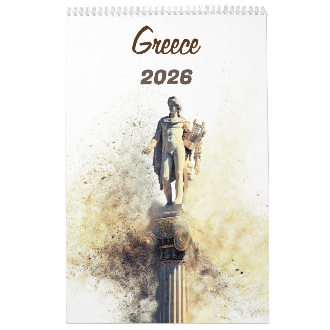 Calendario Greece 2026 Photo Calendar – Scenic Landscapes  (Tapa)