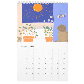 Calendario Greek Summer Scenes & Patterns Calendar