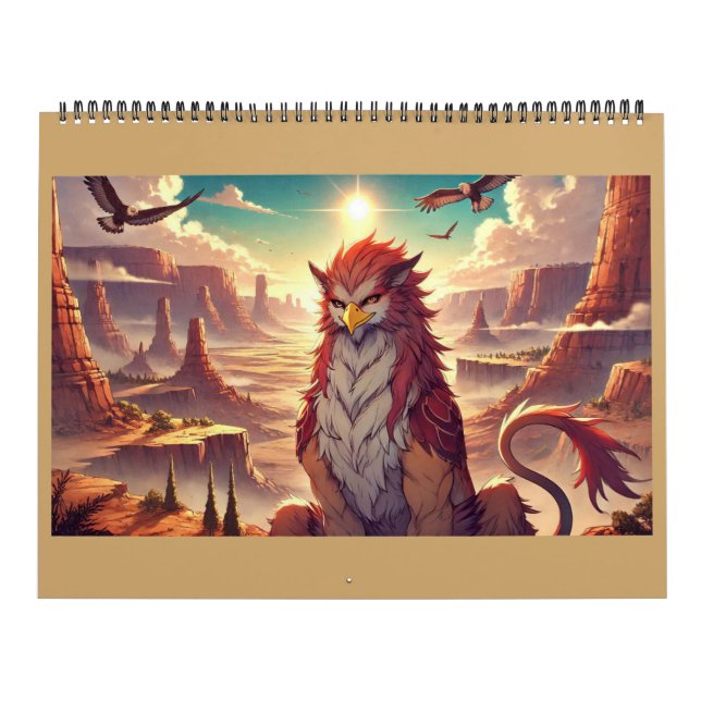Calendario Griffins, Dragons, & Desolate landscapes (Tapa)