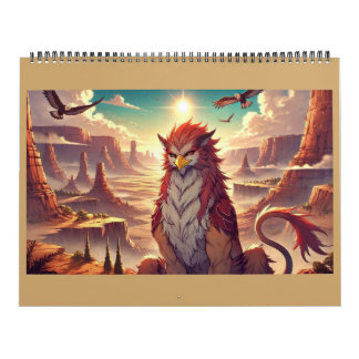 Calendario Grifos, Dragones y paisajes desolados