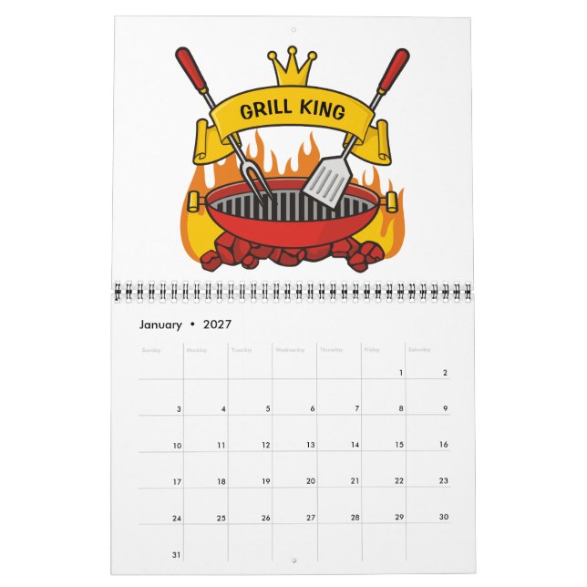 Calendario Grill King (Jan 2027)