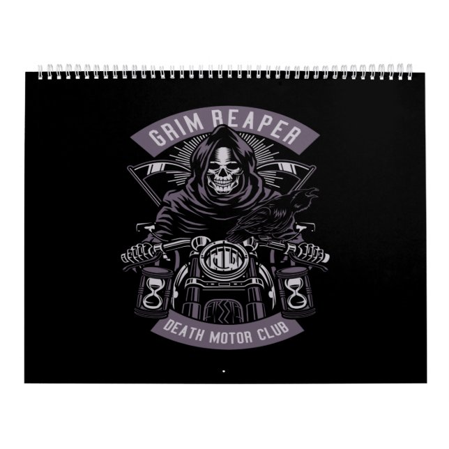 Calendario grim reaper death motor club (Tapa)
