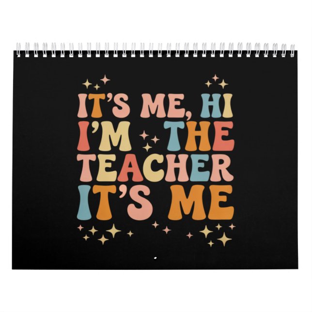 Calendario Groovy is Me Hi I m The Teacher It's Me School (Tapa)