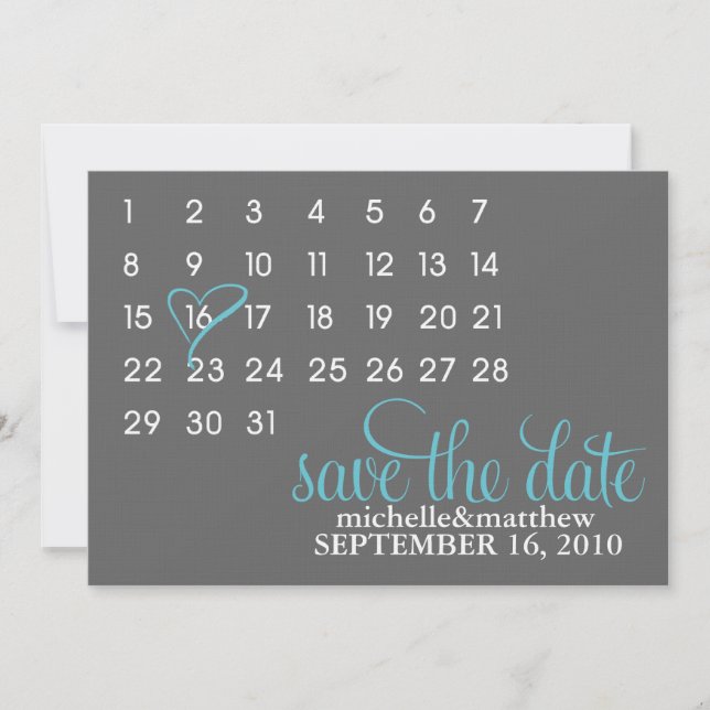 Calendario Guardar las Invitaciones del Boda de fe (Anverso)