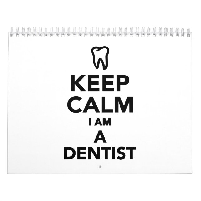 Calendario Guarde la calma que soy dentista (Tapa)